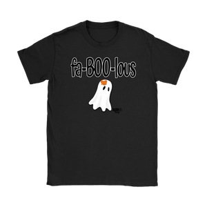 Fa-BOO-lous Ghost Ladies T-shirt - Audio Swag