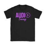 Audio Swag Fuschia Logo Ladies T-shirt - Audio Swag