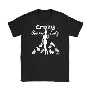 Crazy Bunny Lady Ladies T-shirt - Audio Swag