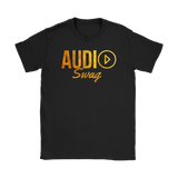 Audio Swag Gold Logo Ladies Tee - Audio Swag