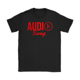 Audio Swag Red Logo Ladies Tee - Audio Swag