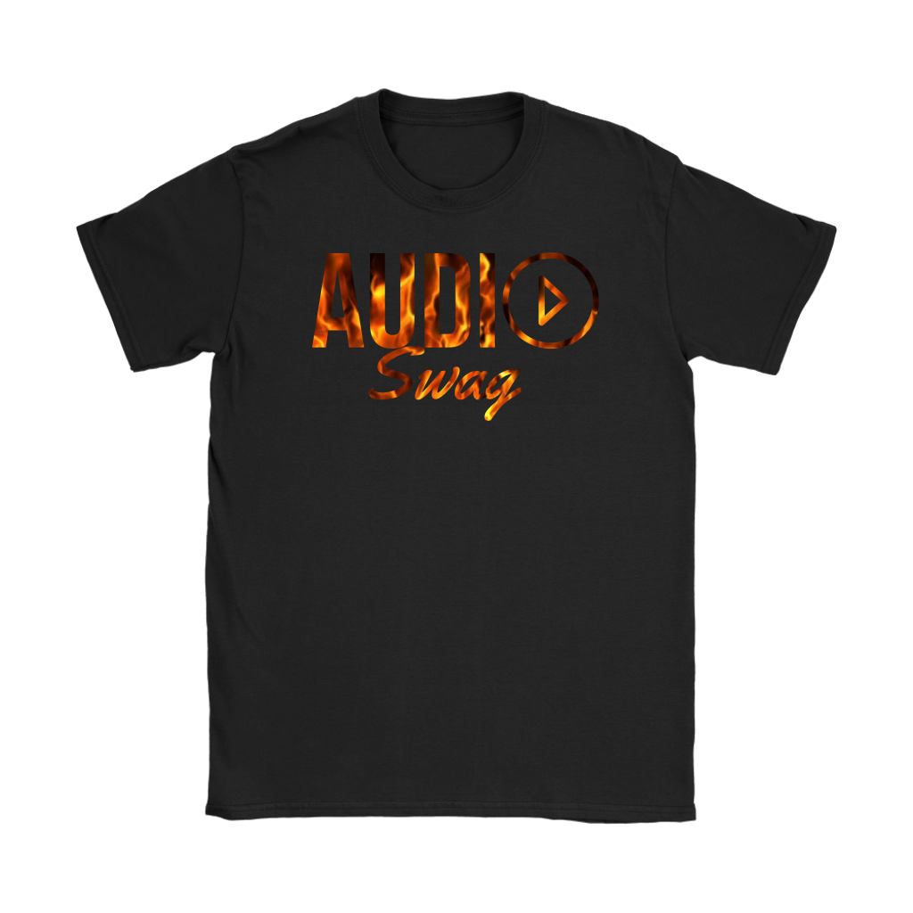 Audio Swag Fire Logo Ladies T-shirt - Audio Swag