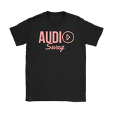 Audio Swag Peach Logo Ladies T-shirt - Audio Swag