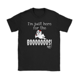 I'm Just Here For The Boooos! Ladies T-shirt - Audio Swag