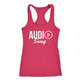 Audio Swag Light Logo Ladies Racerback Tank Top - Audio Swag