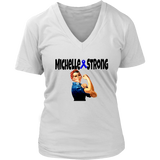 Michelle Strong Ladies V-neck T-shirt - Audio Swag