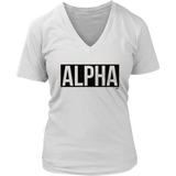 Alpha Ladies V-neck T-shirt
