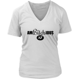 Ambitchious AF Ladies V-Neck Tee - Audio Swag