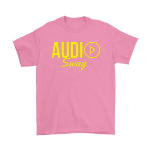 Audio Swag Yellow Logo Mens T-shirt - Audio Swag