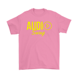 Audio Swag Yellow Logo Mens T-shirt