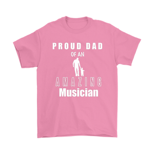 Proud Dad of an Amazing Musician Mens T-shirt - Audio Swag