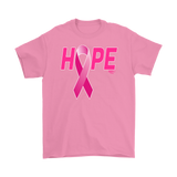 Breast Cancer Awareness Ribbon Hope Mens T-shirt - Audio Swag