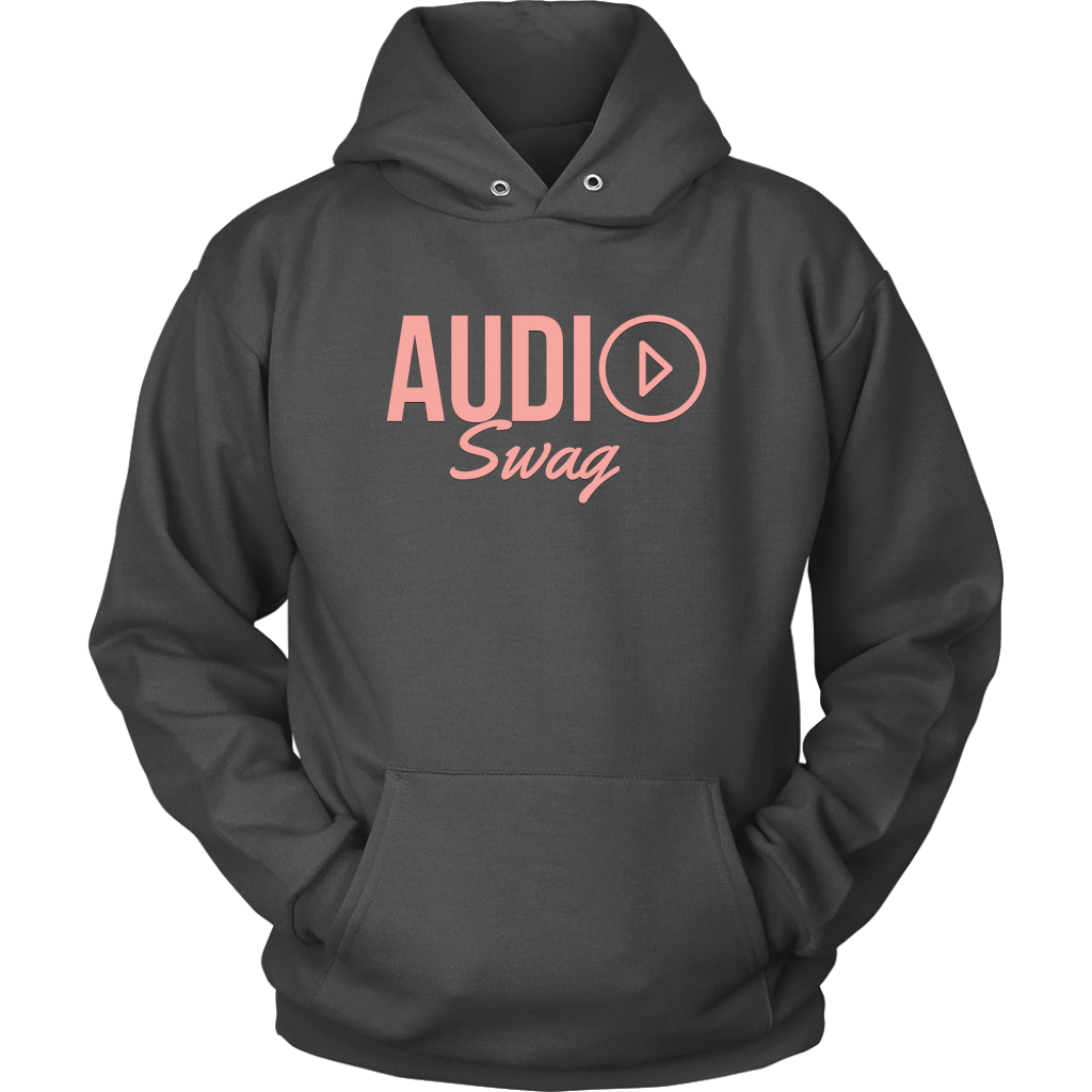 Audio Swag Peach Logo Hoodie - Audio Swag