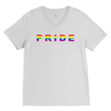 Pride Rainbow Mens V-Neck Tee - Audio Swag