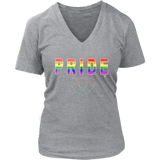 Pride Love Is Love Ladies V-Neck T-shirt - Audio Swag