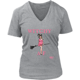 Witchy AF Ladies V-neck T-shirt