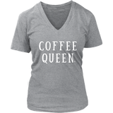 Coffee Queen Ladies V-neck T-shirt