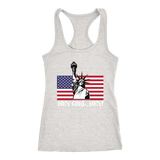 Ms Liberty Hey Girl, Hey Ladies Racerback Tank - Audio Swag