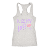 Kiss My Sass Ladies Racerback Tank Top - Audio Swag