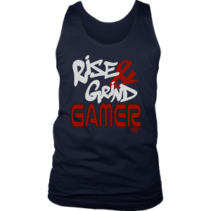 Rise & Grind Gamer Mens Tank Top - Audio Swag