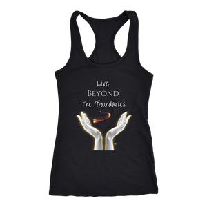 Live Beyond The Boundaries Ladies Racerback Tank - Audio Swag