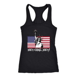 Ms Liberty Hey Girl, Hey Ladies Racerback Tank - Audio Swag