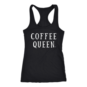 Coffee Queen Ladies Racerback Tank Top - Audio Swag