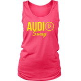 Audio Swag Yellow Logo Ladies Tank Top