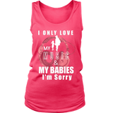 I Only Love My Music & My Babies Ladies Tank Top - Audio Swag