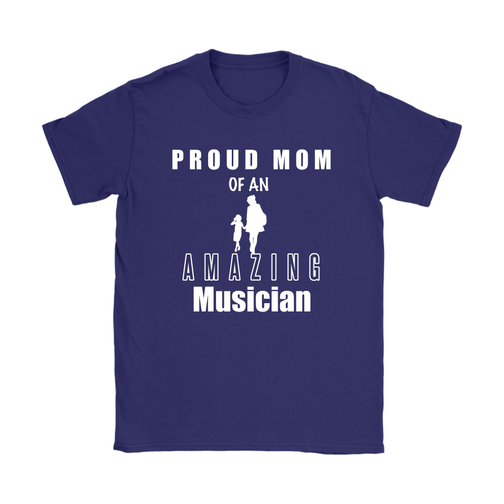 Proud Mom of an Amazing Musician Ladies T-shirt - Audio Swag