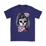 Day Of The Dead Woman Ladies T-shirt - Audio Swag