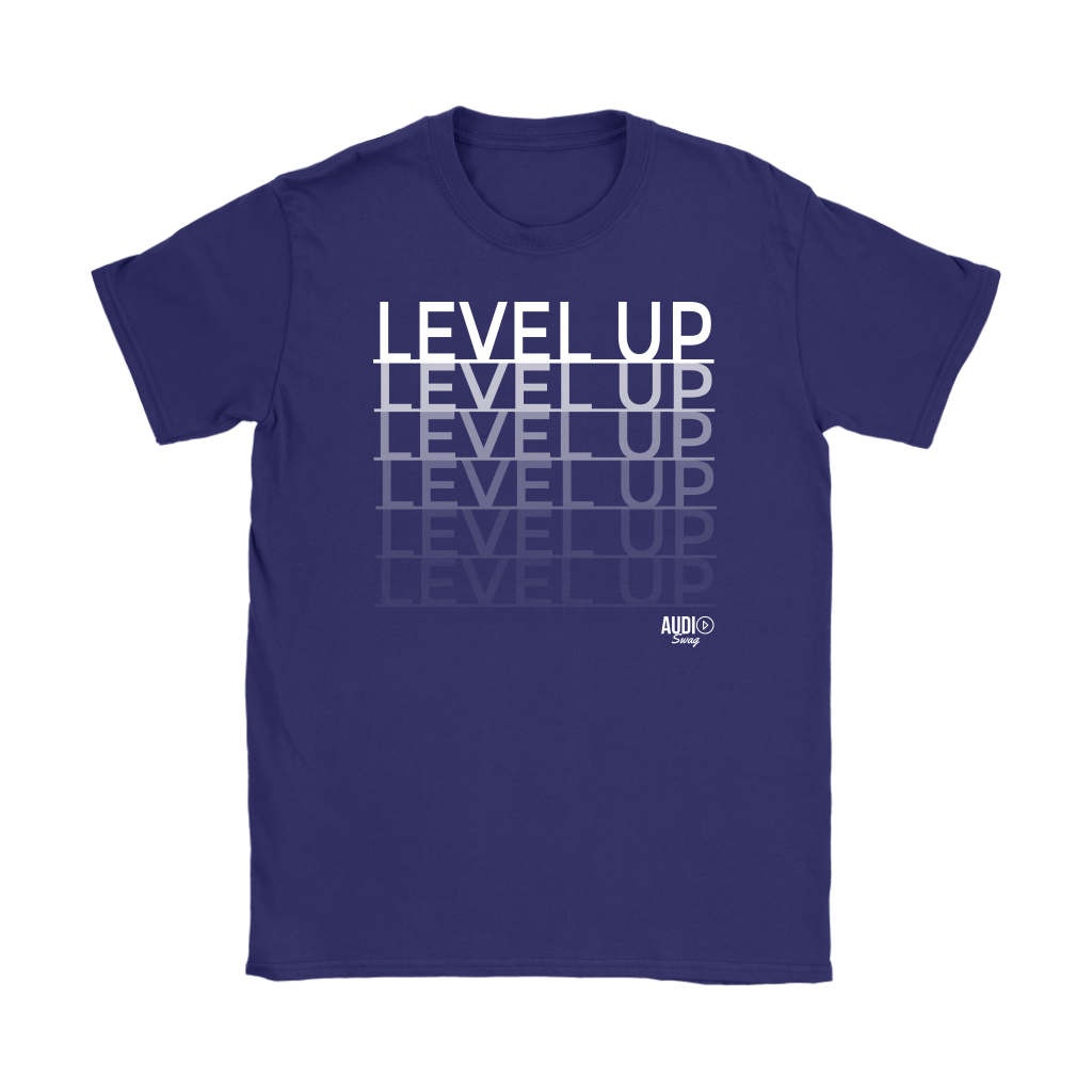 Level Up Fade Ladies T-shirt - Audio Swag