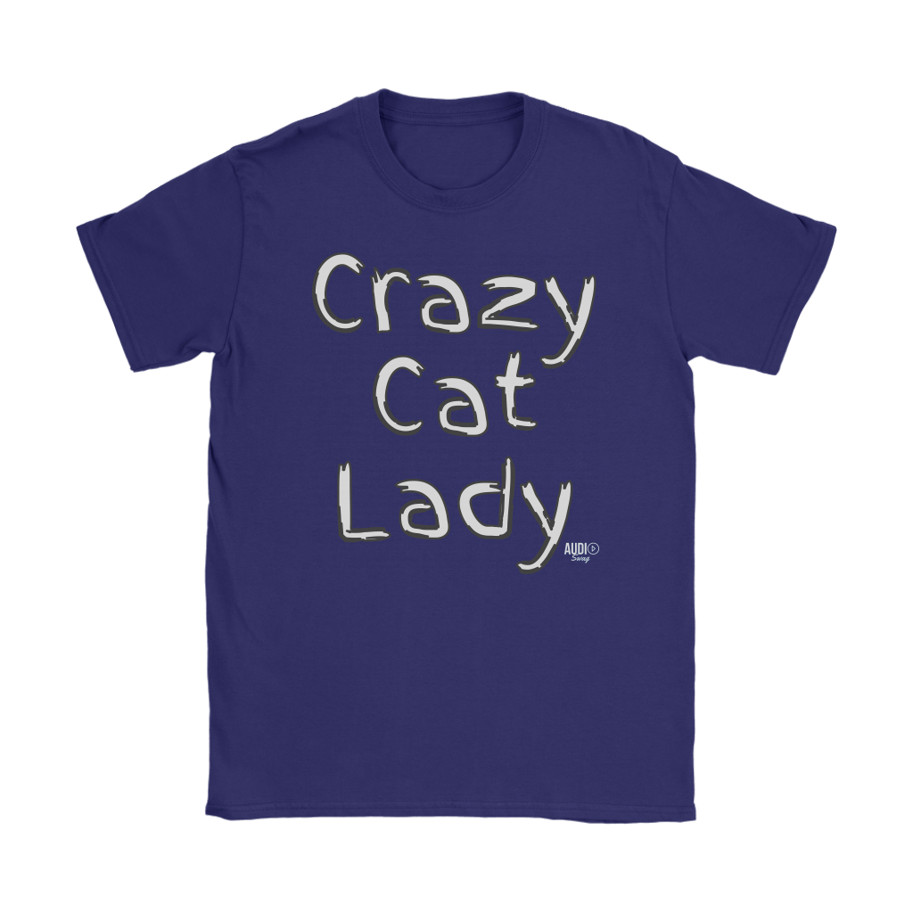 Crazy Cat Lady Ladies T-shirt - Audio Swag