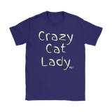 Crazy Cat Lady Ladies T-shirt - Audio Swag