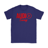 Audio Swag Red Logo Ladies Tee