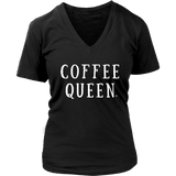 Coffee Queen Ladies V-neck T-shirt - Audio Swag