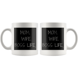 Mom. Wife. Boss Life. Mug - Audio Swag