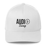 Audio Swag Black Logo Light Flexfit Structured Twill Cap - Audio Swag