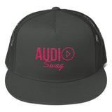 Audio Swag Pink Logo Mesh Back Snapback