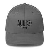 Audio Swag Black Logo Light Flexfit Structured Twill Cap