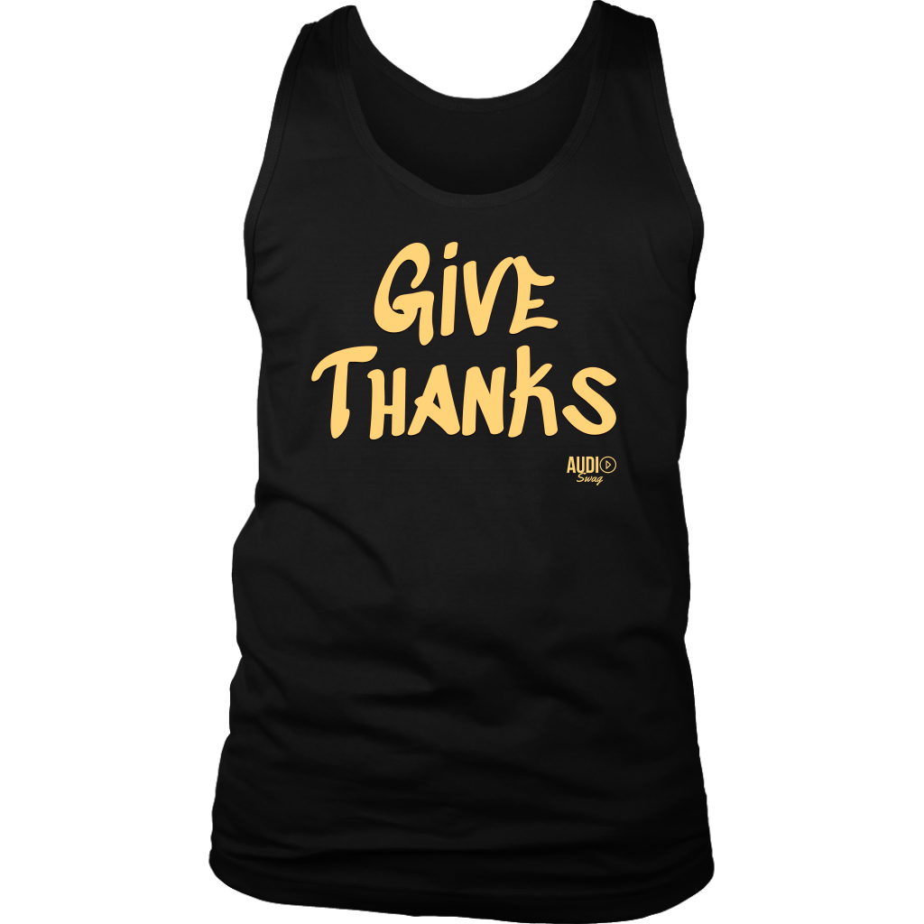 Give Thanks Mens Tank Top - Audio Swag