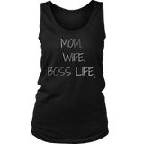 Mom. Wife. Boss Life. Ladies Tank - Audio Swag