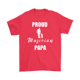 Proud Musician Papa Mens Tee - Audio Swag