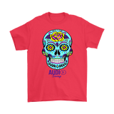Sugar Skull Rose Mens T-shirt - Audio Swag