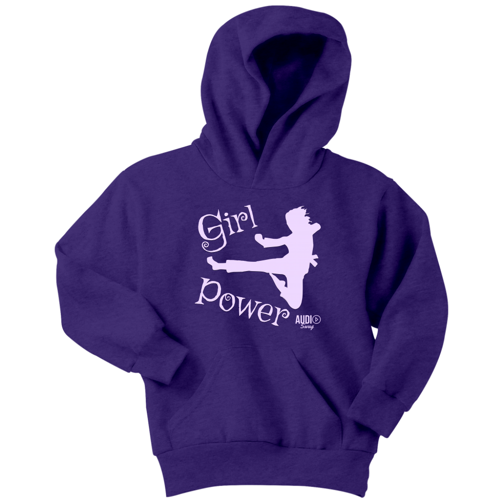 Girl Power Karate Youth Hoodie - Audio Swag