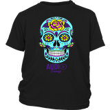 Sugar Skull Rose Youth T-shirt - Audio Swag