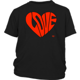 Love Heart Graphic Youth T-shirt - Audio Swag