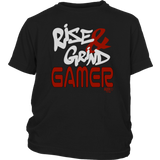 Rise & Grind Gamer Youth T-shirt