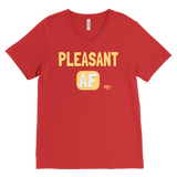 Pleasant AF Mens V-neck T-shirt - Audio Swag