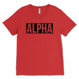 Alpha Mens V-neck T-shirt - Audio Swag